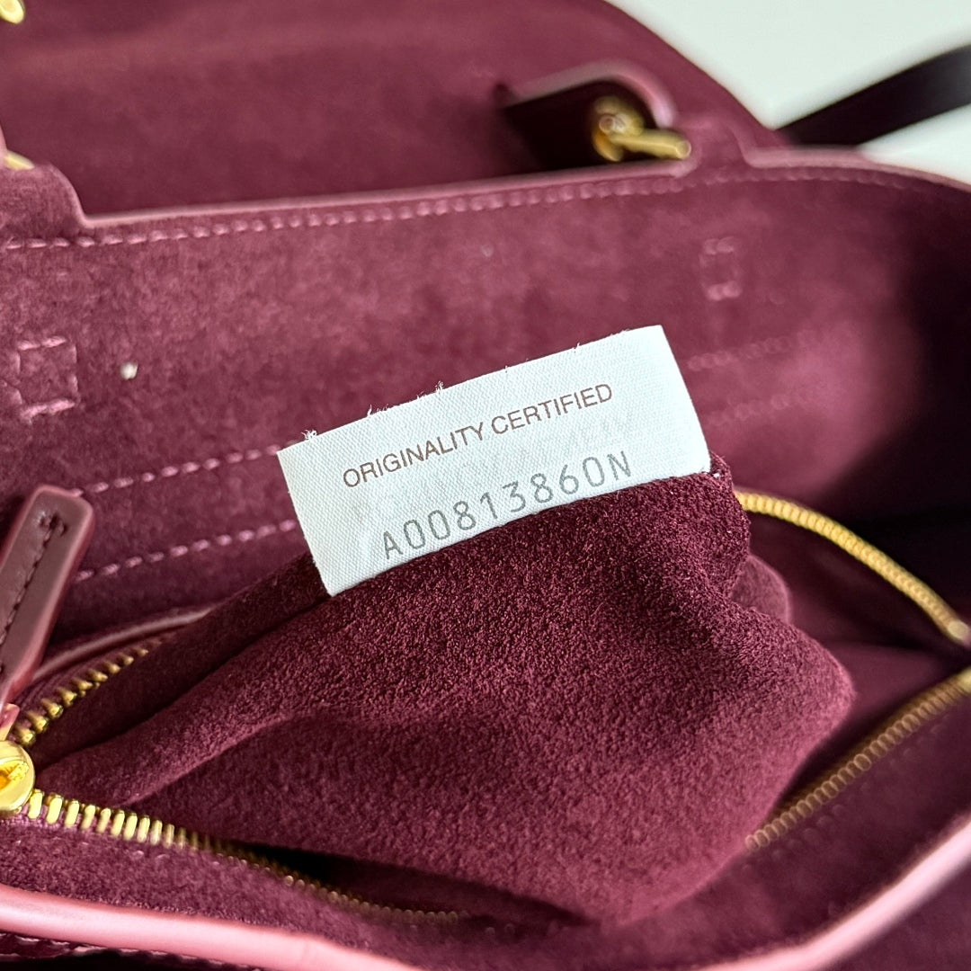 BV Ciao Ciao Medium Bag 34cm In Burgundy Leather 242934