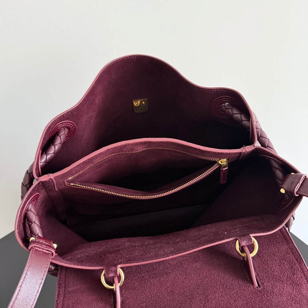 BV Ciao Ciao Medium Bag 34cm In Burgundy Leather 242934