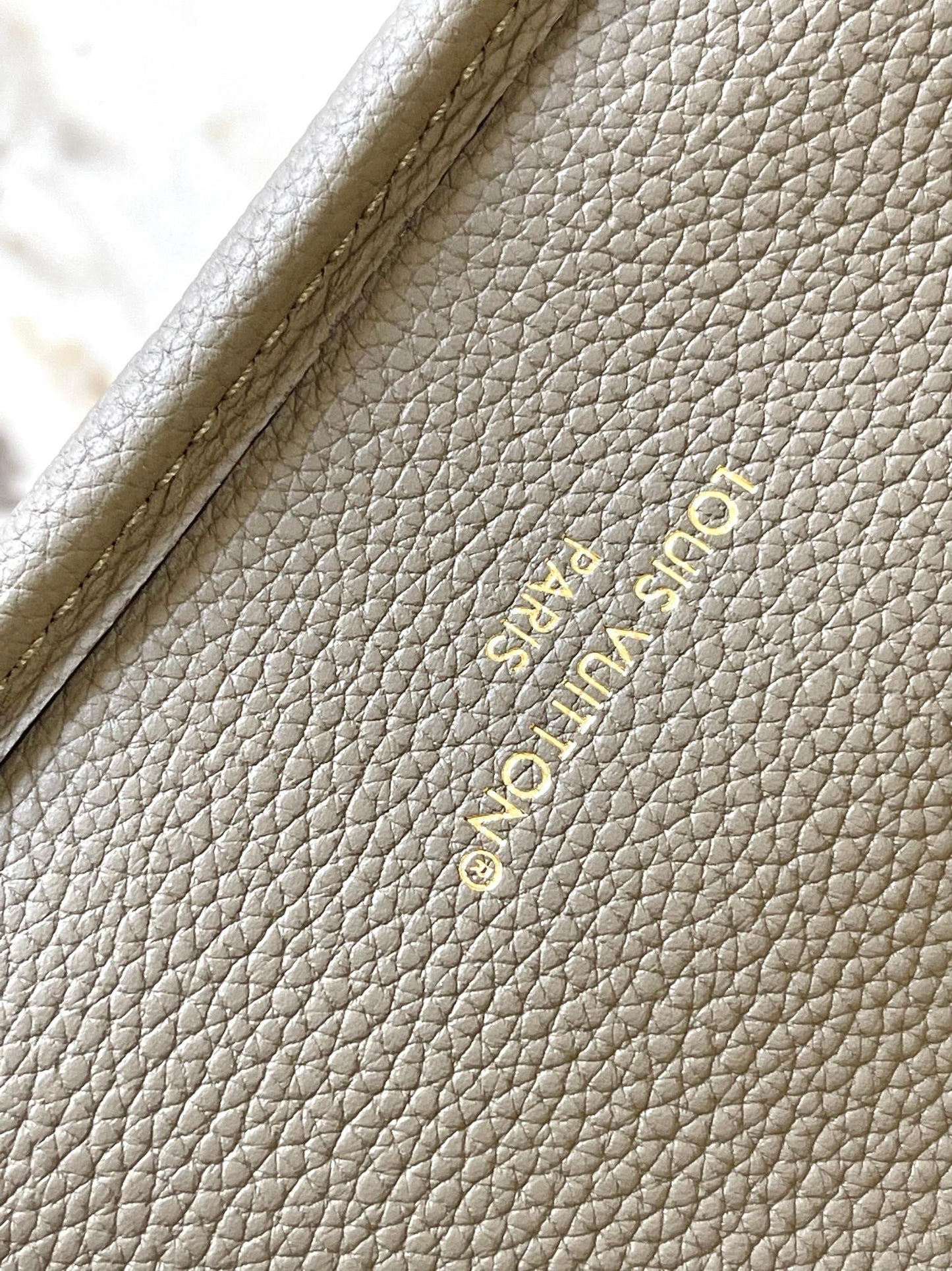 NEVERFULL BANDOULI¨¨RE INSIDE OUT BB 24 IN BROWN MONOGRAM CANVAS AND GRAY CALFSKIN