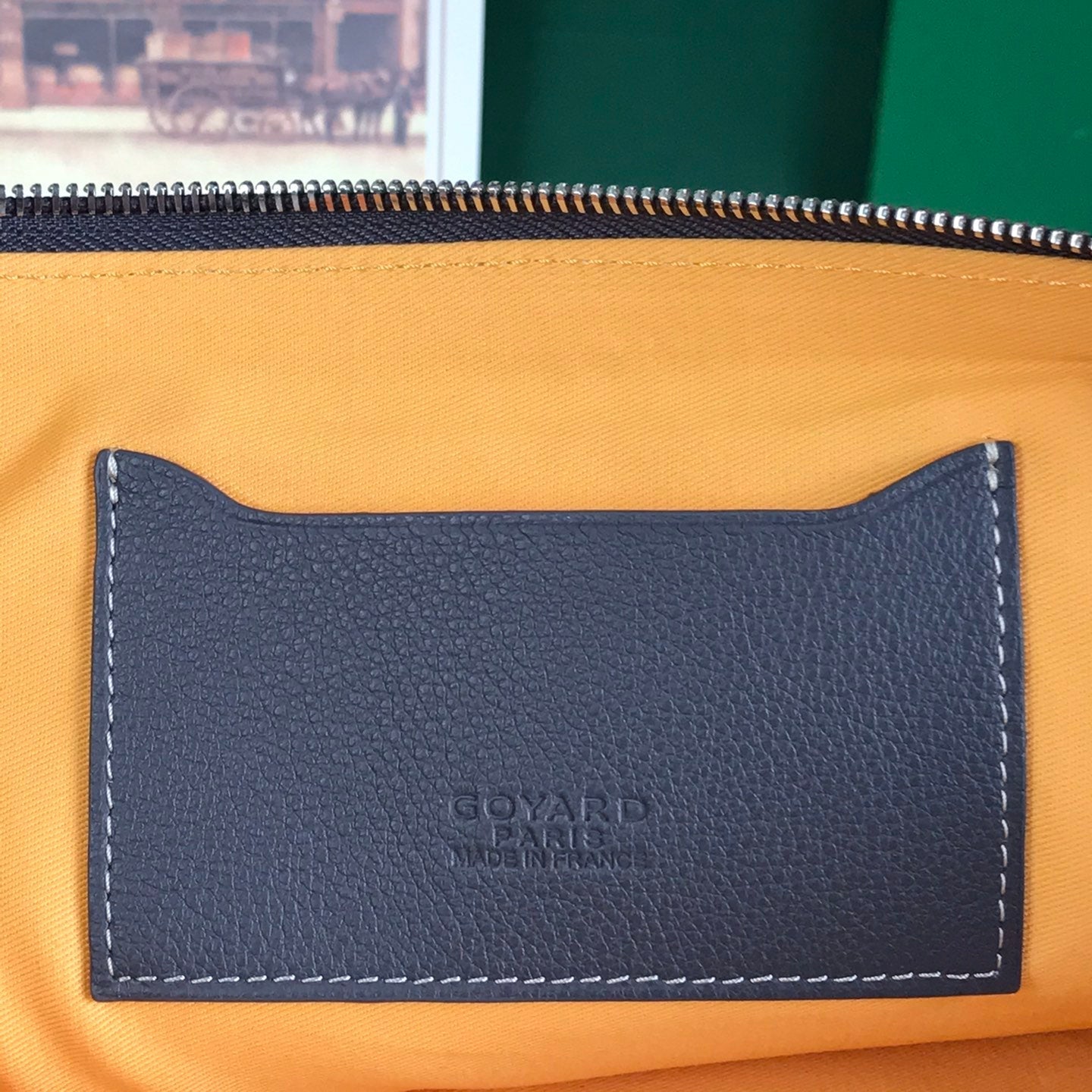 S¨¦NAT MGM POUCH 40 IN GREY GOYARDINE CANVAS