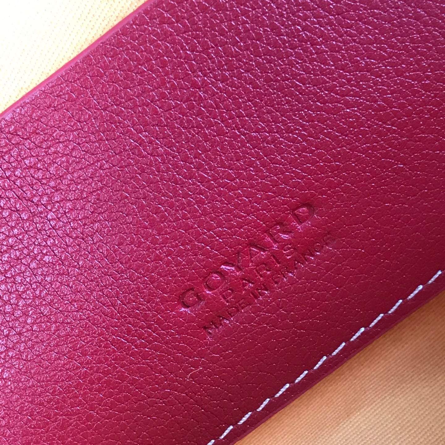 S¨¦NAT MGM POUCH 40 IN MONZA RED GOYARDINE CANVAS