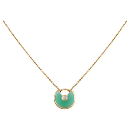 LUXEIFY AMULETTE GOLD MALACHITE NECKLACE