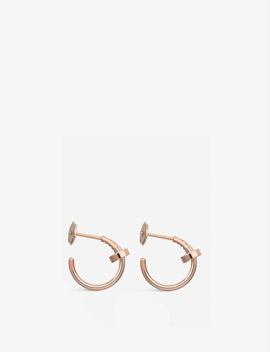 LUXEIFY JUSTE EARRINGS PINK GOLD