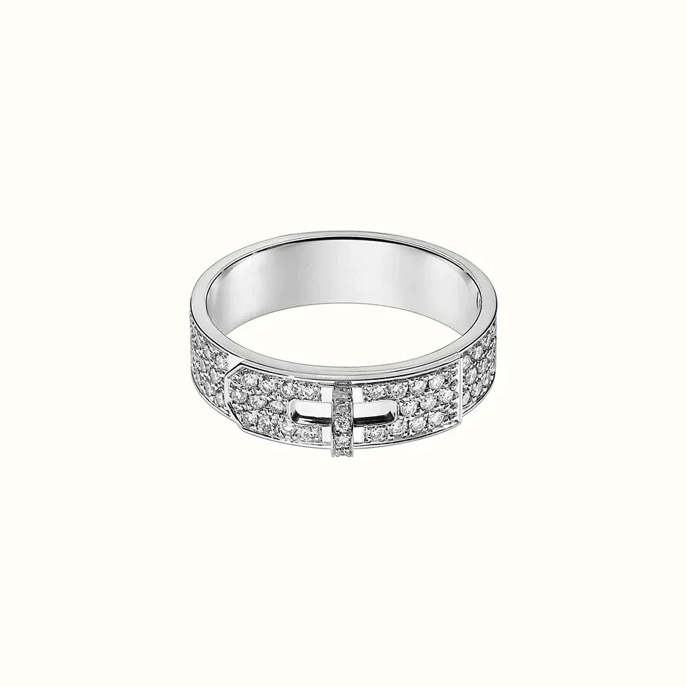 LUXEIFY KELLY SILVER DIAMOND RING