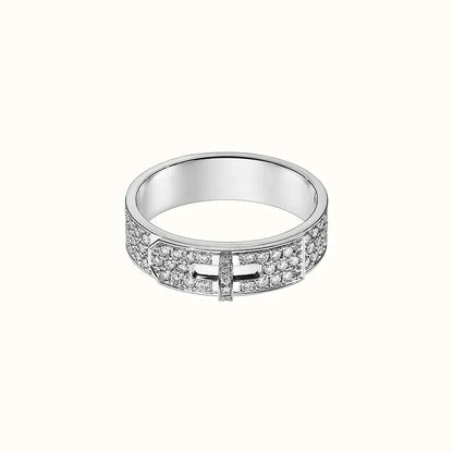 LUXEIFY KELLY SILVER DIAMOND RING
