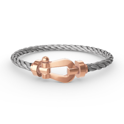LUXEIFY FORCE LARGE HORSESHOE NO DIAMOND BRACELET ROSE GOLD