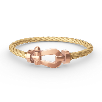 LUXEIFY FORCE LARGE HORSESHOE NO DIAMOND BRACELET ROSE GOLD