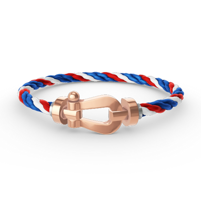 LUXEIFY FORCE LARGE HORSESHOE NO DIAMOND BRACELET ROSE GOLD