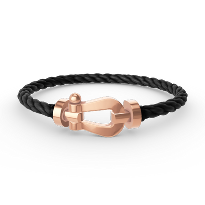 LUXEIFY FORCE LARGE HORSESHOE NO DIAMOND BRACELET ROSE GOLD