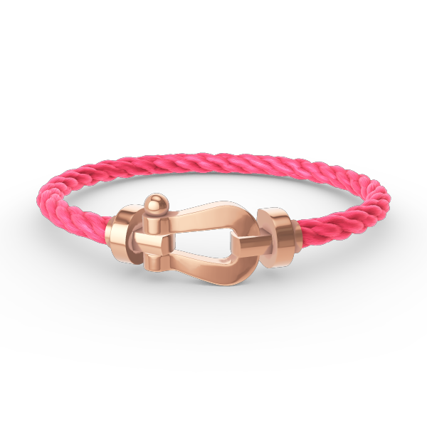 LUXEIFY FORCE LARGE HORSESHOE NO DIAMOND BRACELET ROSE GOLD