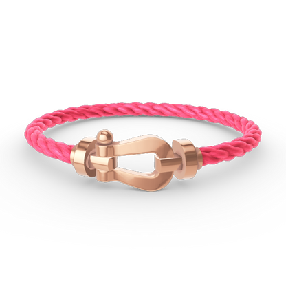 LUXEIFY FORCE LARGE HORSESHOE NO DIAMOND BRACELET ROSE GOLD