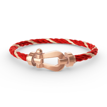LUXEIFY FORCE LARGE HORSESHOE NO DIAMOND BRACELET ROSE GOLD