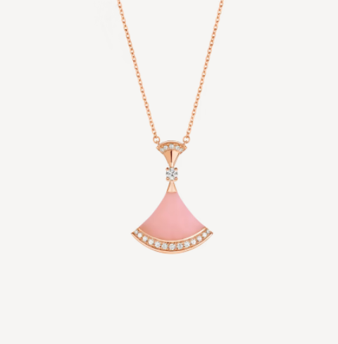 LUXEIFY DREAM NECKLACE PINK OPAL