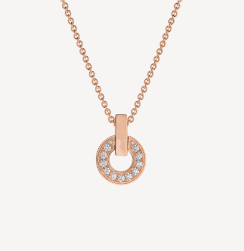 LUXEIFY GARI NECKLACE PINK GOLD DIAMOND