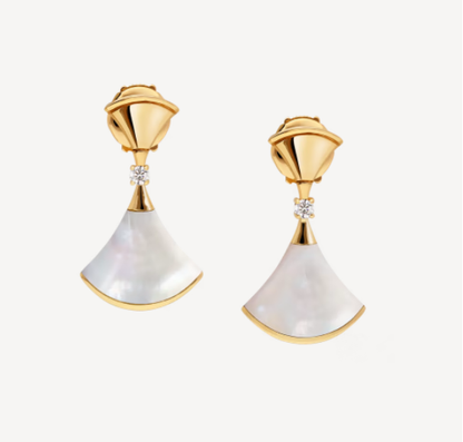 LUXEIFY DREAM MOP 1 DIAMOND EARRINGS