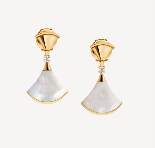 LUXEIFY DREAM MOP 1 DIAMOND EARRINGS