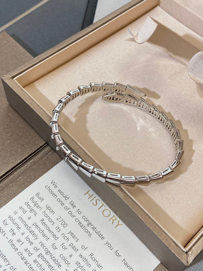 LUXEIFY SERPENTI VIPER SILVER BRACELET