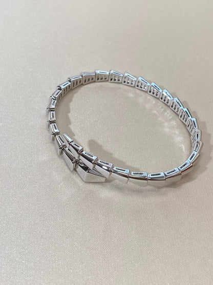 LUXEIFY SERPENTI VIPER SILVER BRACELET