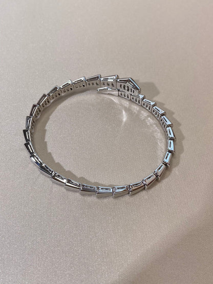LUXEIFY SERPENTI VIPER SILVER BRACELET