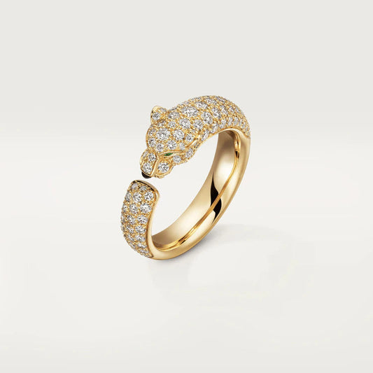 LUXEIFY PANTHERE PINK GOLD DIAMOND RING